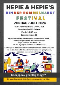 Kinder rommelmarkt festival @ Bentelostraat 53