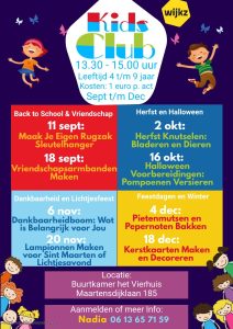 Kids Club 4 tm 9 jaar @ Het Vierhuis